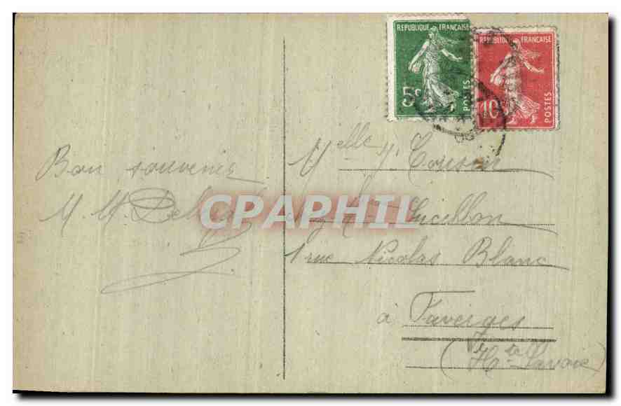 CPA Les Pyrenees Lourdes le Chateau Fort  — Rückseite