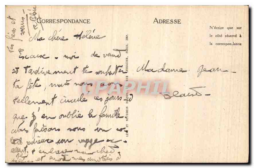 CPA Lourdes le Calvaire V Station Simon le Cyreneen aide Jesus a porter sa Croix  — Verso