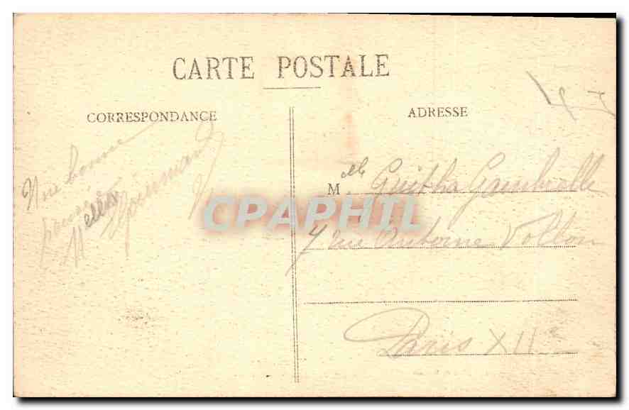 CPA Les Pyrenees Lourdes la Grotte  — Rückseite