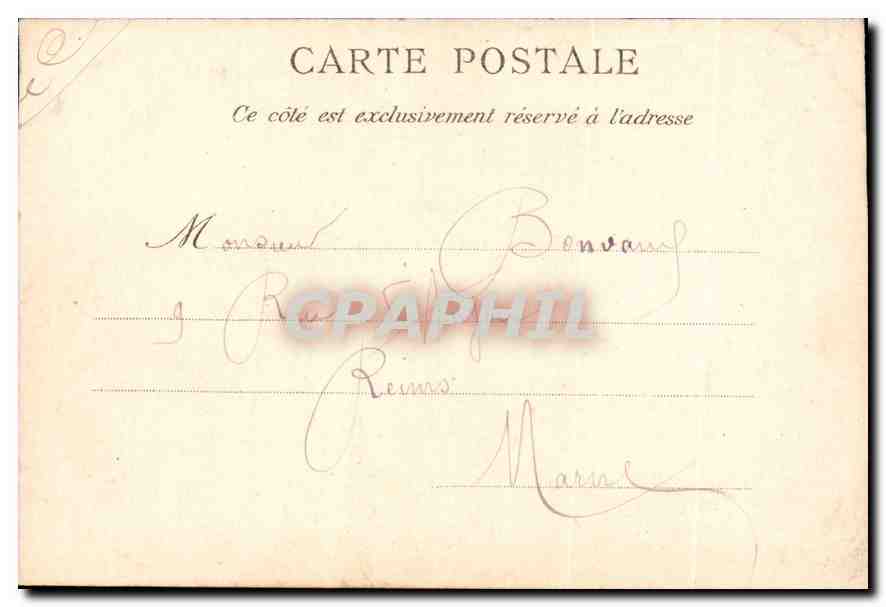 CPA Lourdes Interieur Rosoire  — Verso