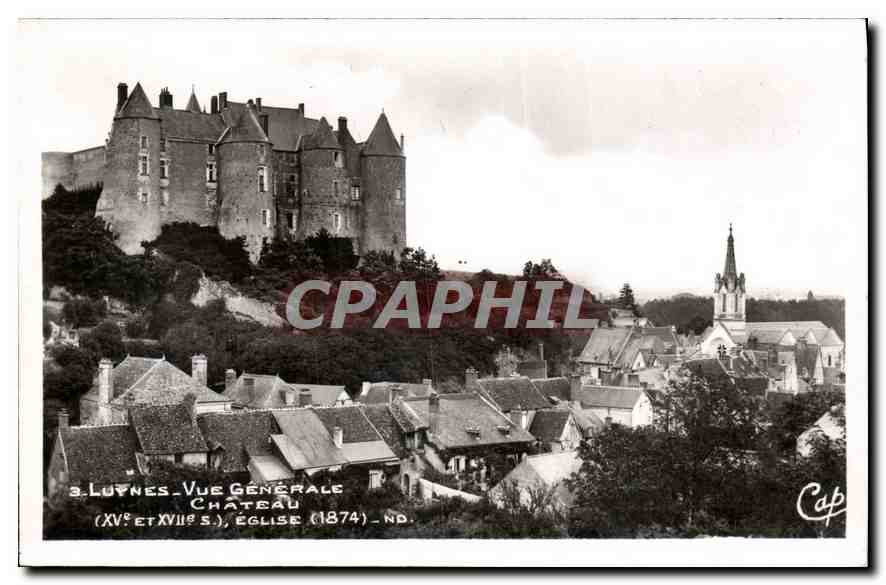 CPA Luynes vue generale Chateau Eglise 