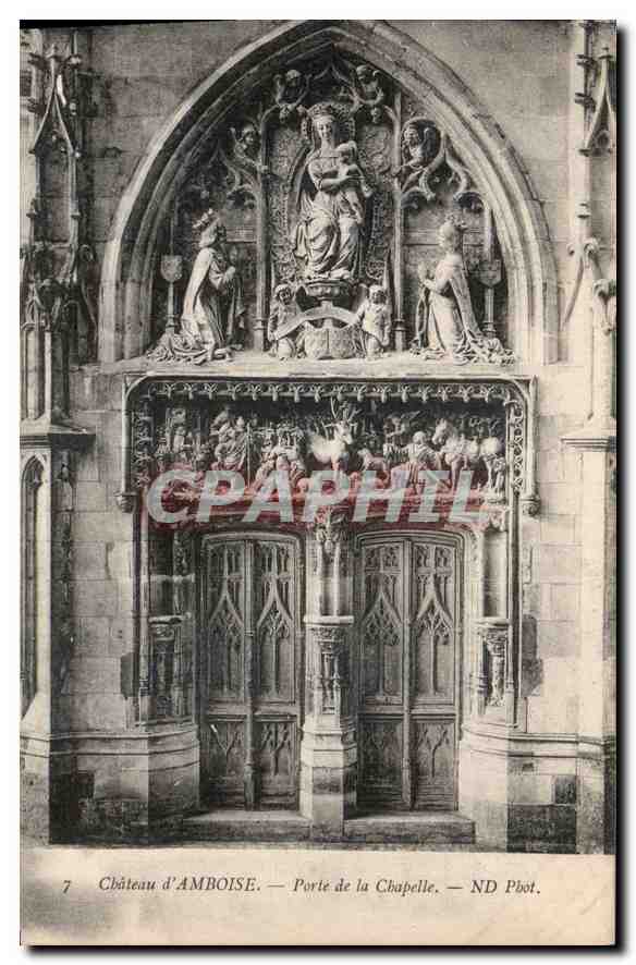 CPA Chateau d'Amboise Porte de la Chapelle 