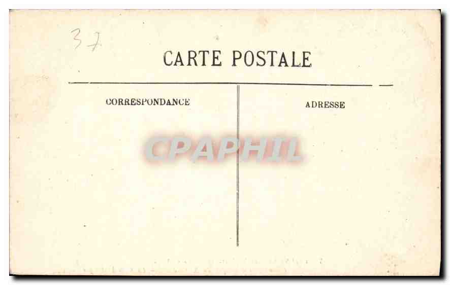 CPA Chenonceaux I et L le Chateau monument historique du XV siecle la salle a manger  — Rückseite