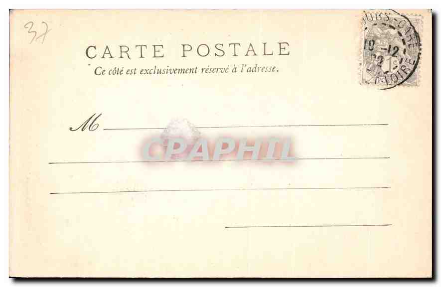 CPA Tours l'Ancien Portail de St Martin  — Rückseite