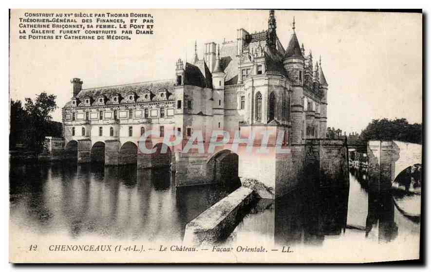 CPA Chenonceaux I et L le Chateau Facade Orientale 