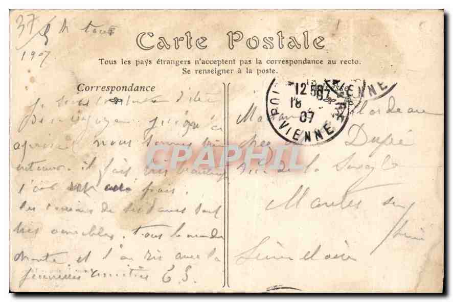 CPA Usse le Chateau Xv et XVI siecle  — Rückseite