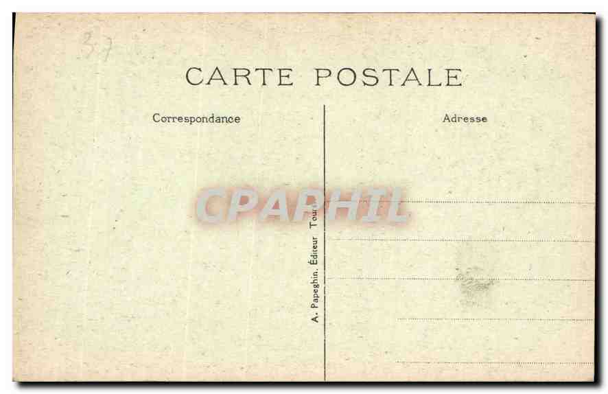 CPA Amboise le Chateau Interieur de la Tour de Cavaliers XV siecle  — Rückseite