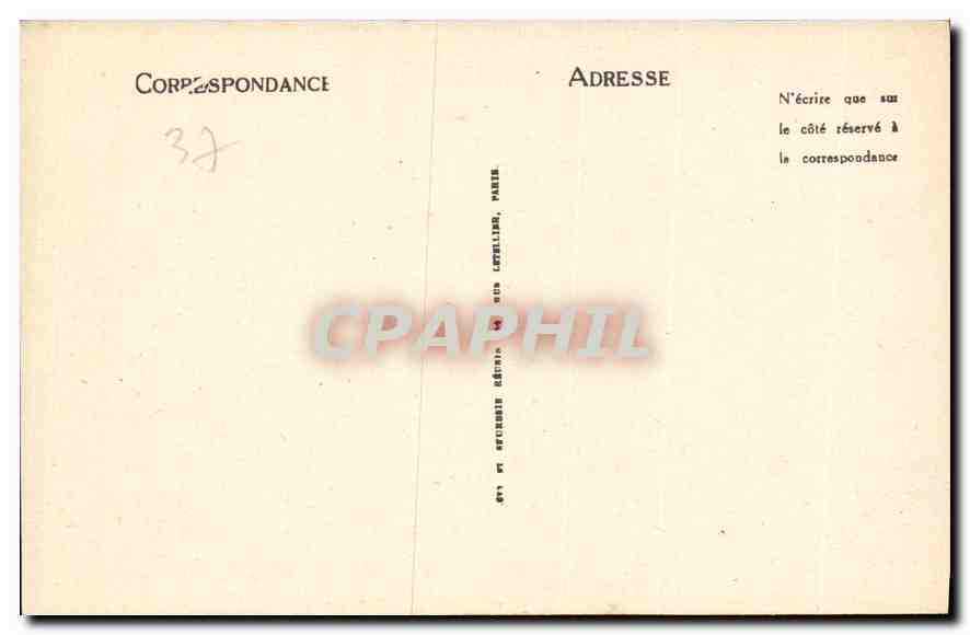 CPA Anne de Bretagne d'Apres un dyptique du Chateau de Langeais  — Rückseite