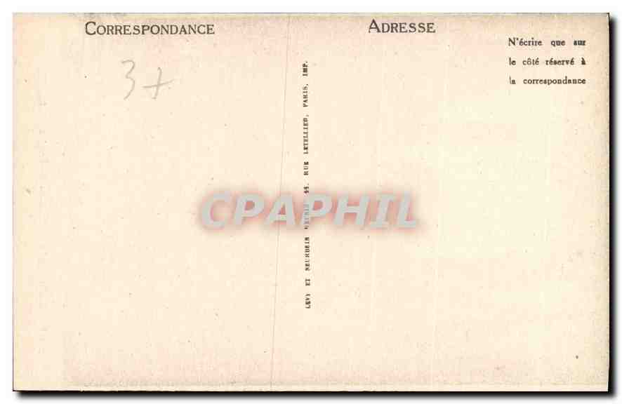 CPA Langeais Fresque de Louine  — Verso
