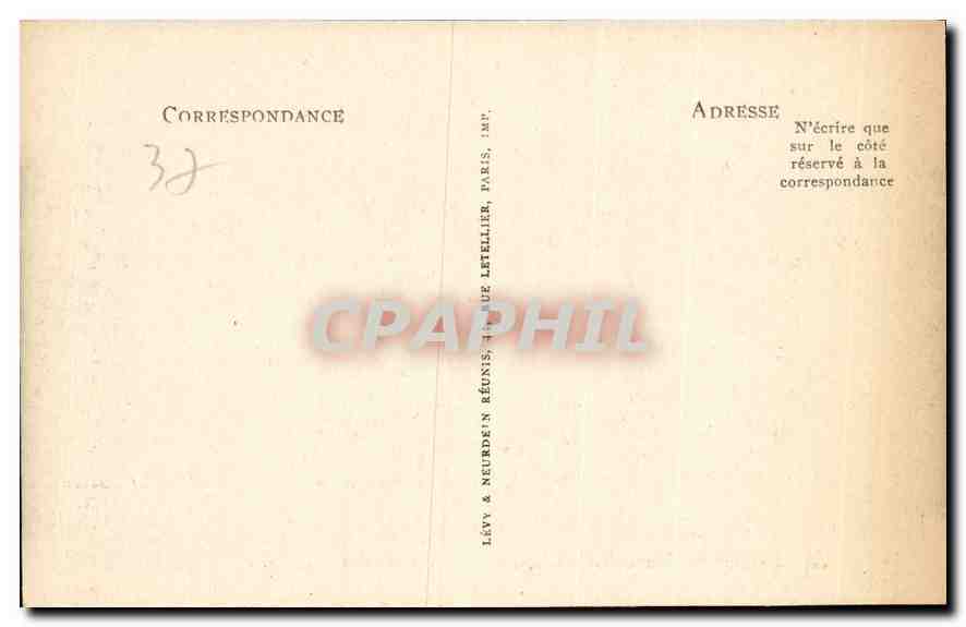CPA Amboise Plate Forme sur la Tour et vue sur la Loire  — Rückseite