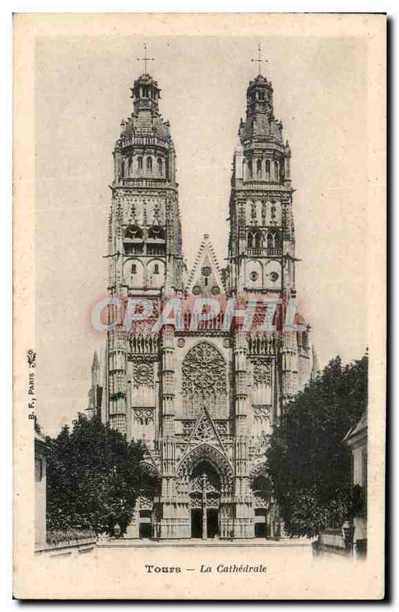 CPA Tours la Cathedrale 