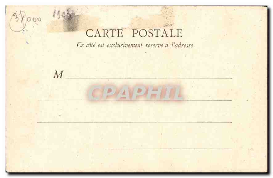 CPA Tours la Cathedrale  — Rückseite