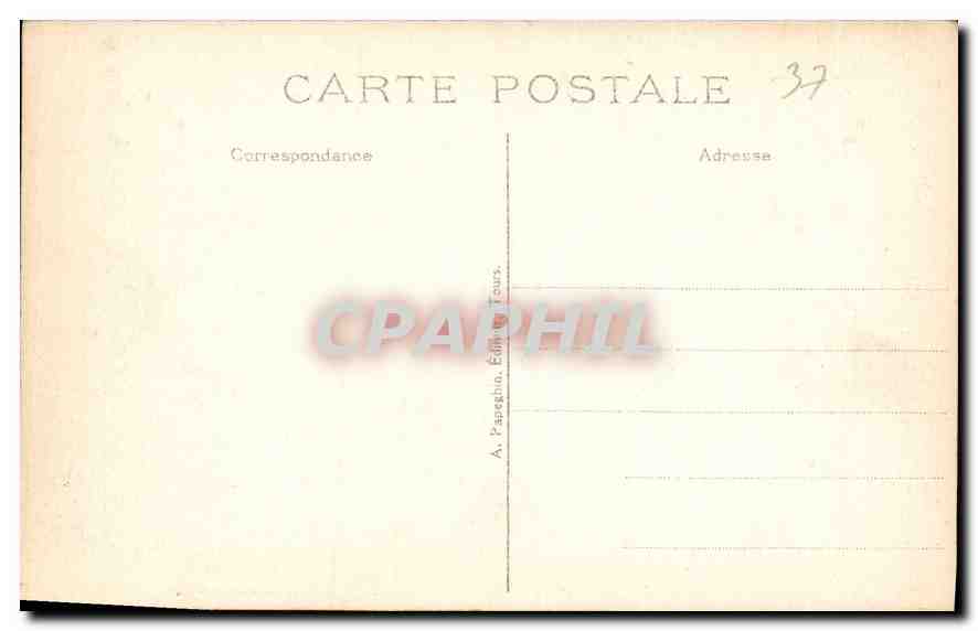 CPA Amboise I et L le Chateau Aile Louis XII  — Rückseite