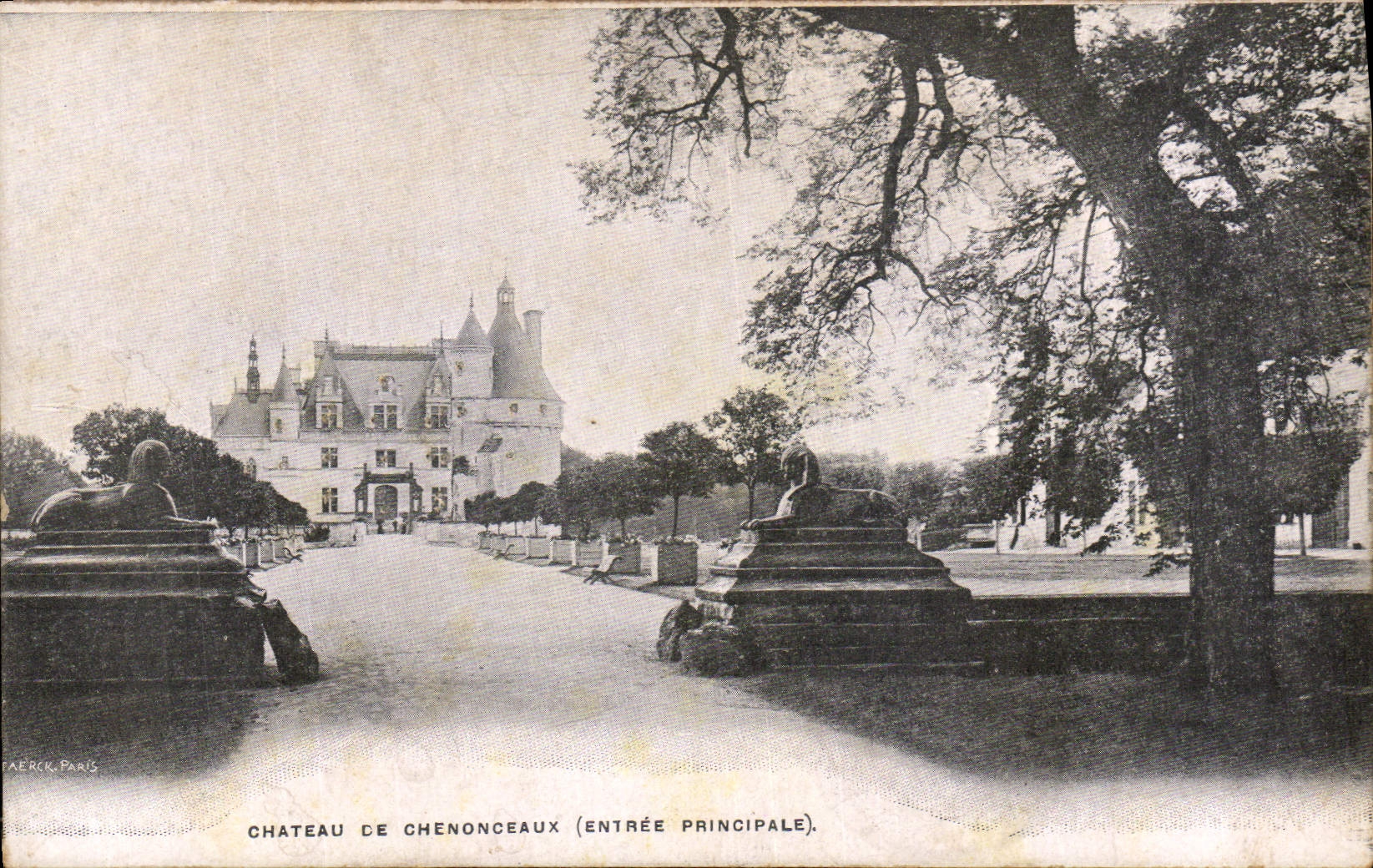 CPA Chateau de Chenonceaux Entree principale 