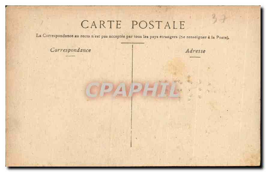 CPA Chateau de Chenonceaux Entree principale  — Rückseite