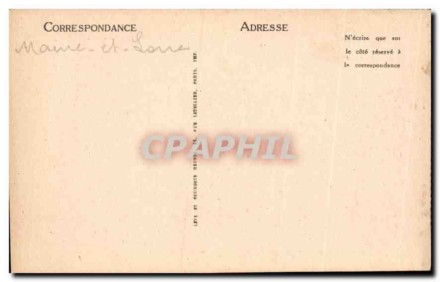 CPA Langeais Tapisserie Tentation  — Verso