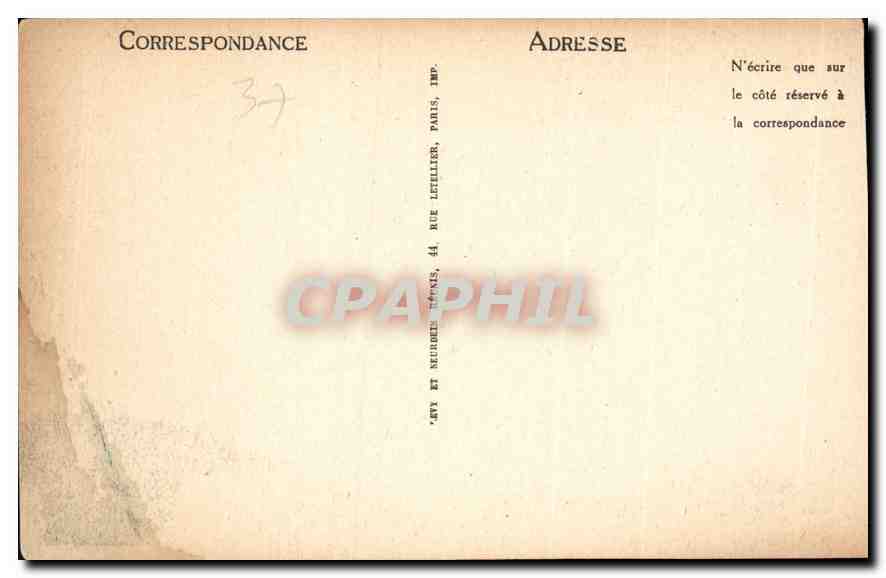CPA Tours Vue generale  — Rückseite