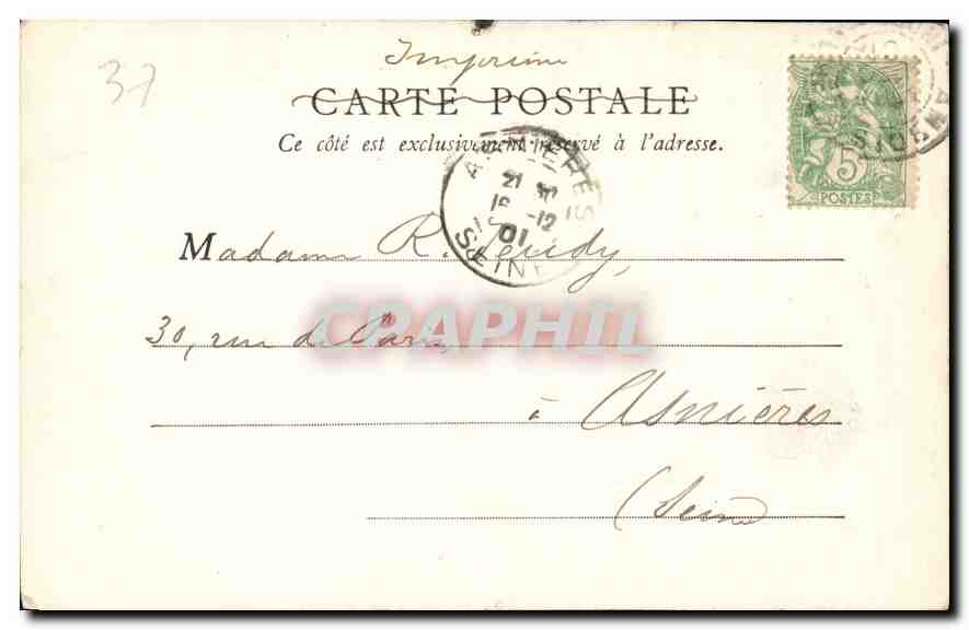 CPA Amboise Le Chateau  — Rückseite