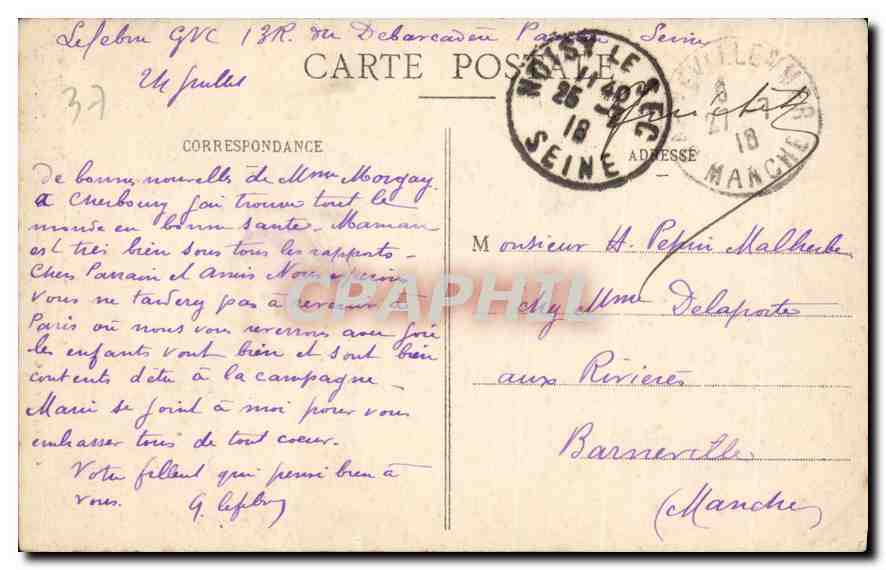 CPA Amboise Le Chateau Porte de l'Ancien Jeu de Paume contre laquelle Charles VIII se blesses icorte — Rückseite