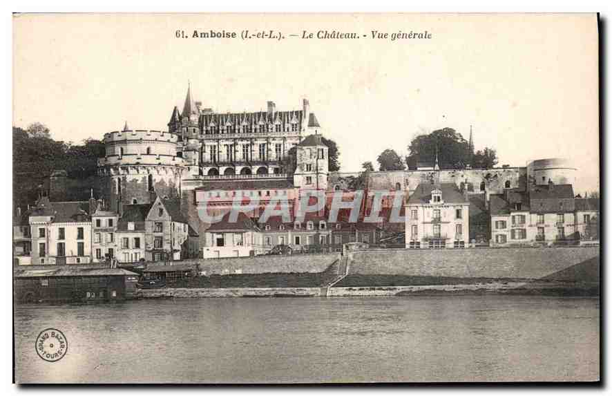 CPA Amboise I et L Le Chateau Vue generale 