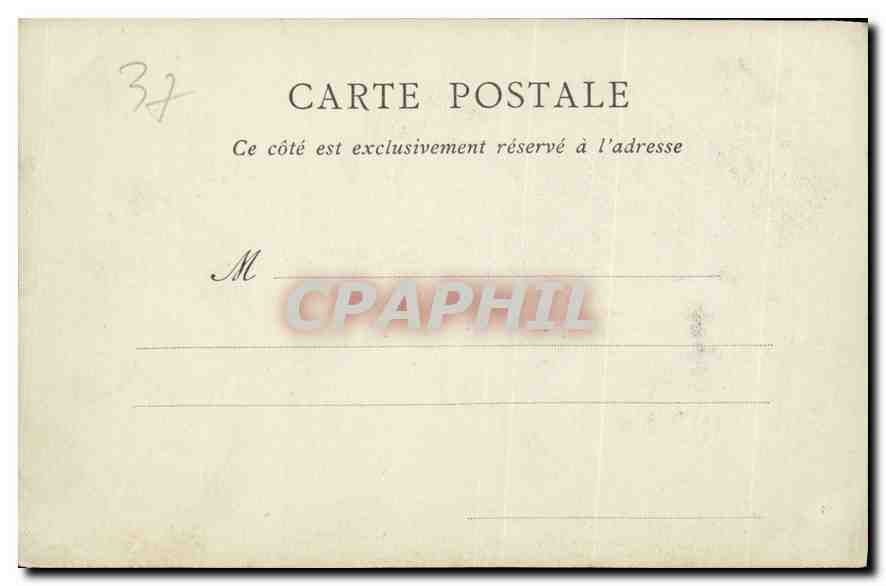 CPA Chateau d'Amboise Porte de la Chapelle  — Rückseite