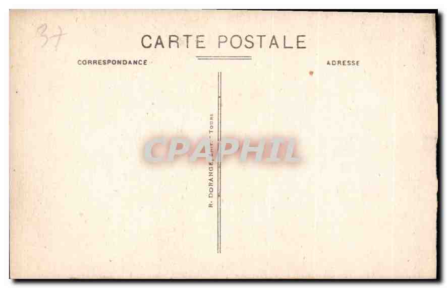 CPA Chenonceaux I et L Le Chateau Le Vestibule  — Rückseite