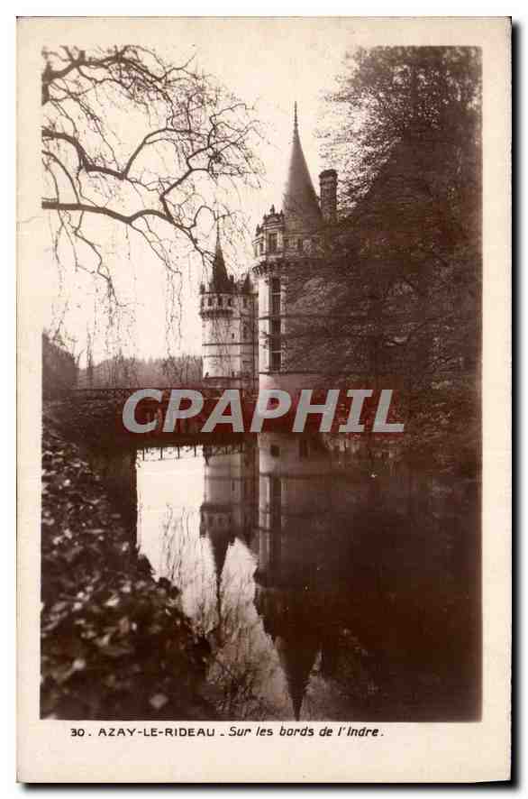 CPA Azay le Rideau Sur les Bords de l'Indre 