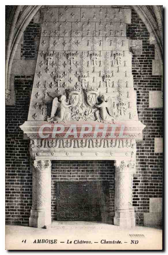 CPA Amboise Le Chateau Cheminee 