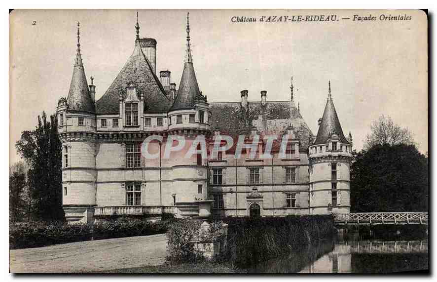 CPA Chateau d'Azay le Rideau Facades orientales 