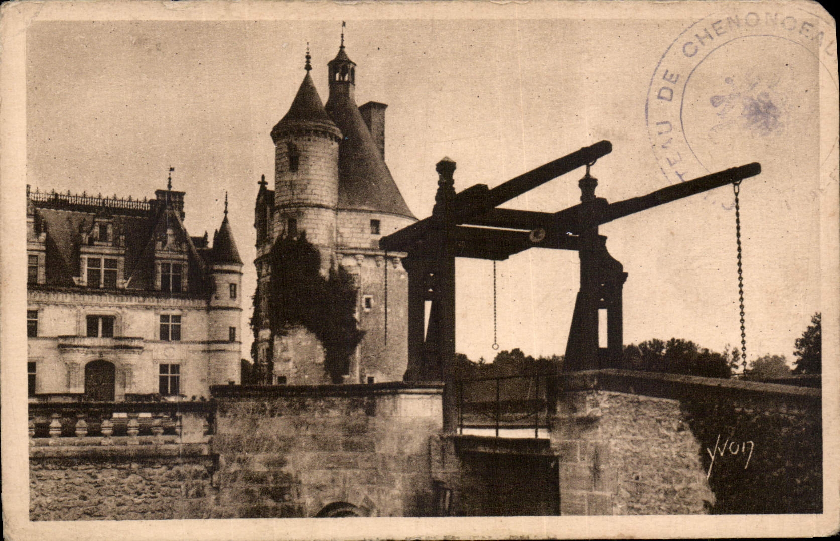 CPA La Douce France Chateaux de la Loire Chateau de Chenonceaux 