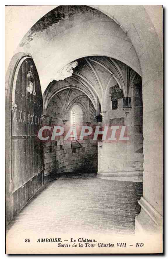 CPA Amboise Le Chateau Sortie de la Tour Charles VIII 