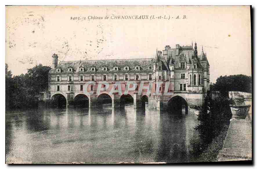 CPA Chateau de Chenonceaux I et L 