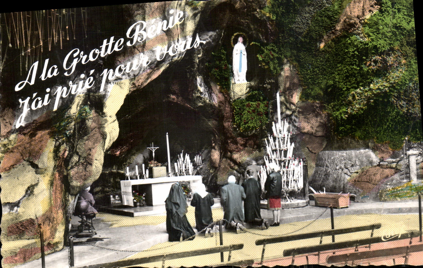 CPA Lourdes La Grotte Miraculeuse 