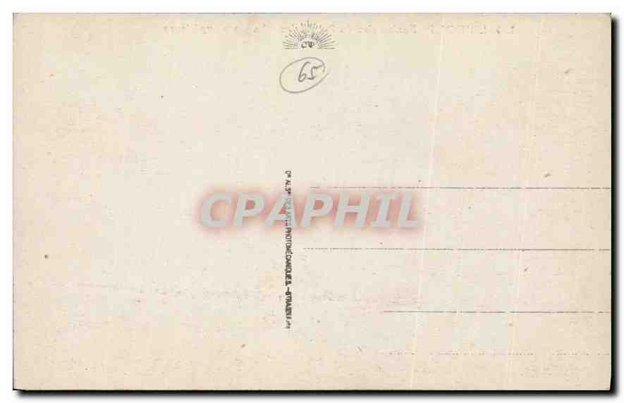 CPA Lourdes Funiculaire du Pic du Jer La Gare superieure  — Verso