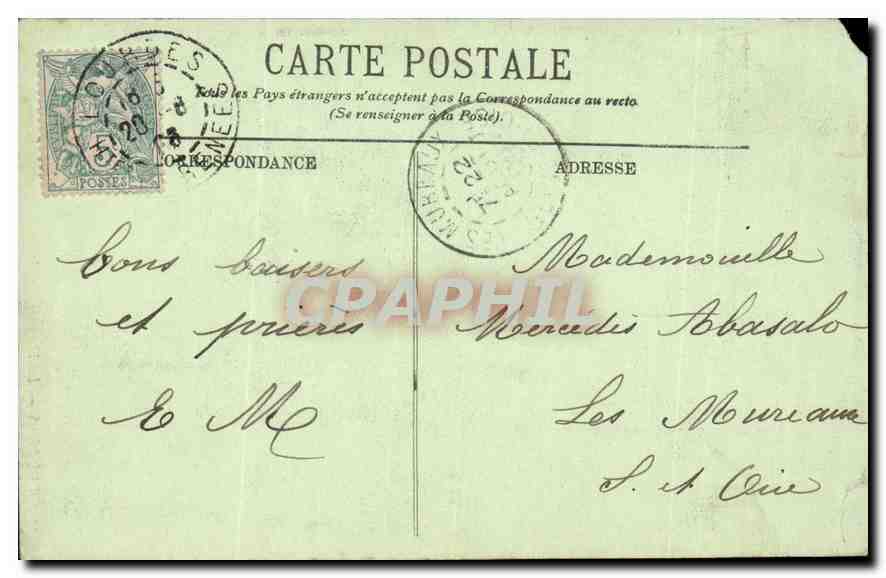 CPA Lourdes La Vierge couronnee  — Verso