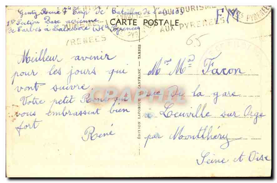 Les Pyrénées — Route de Barèges et du Tourmalet — Édition Laforgue — Reverso