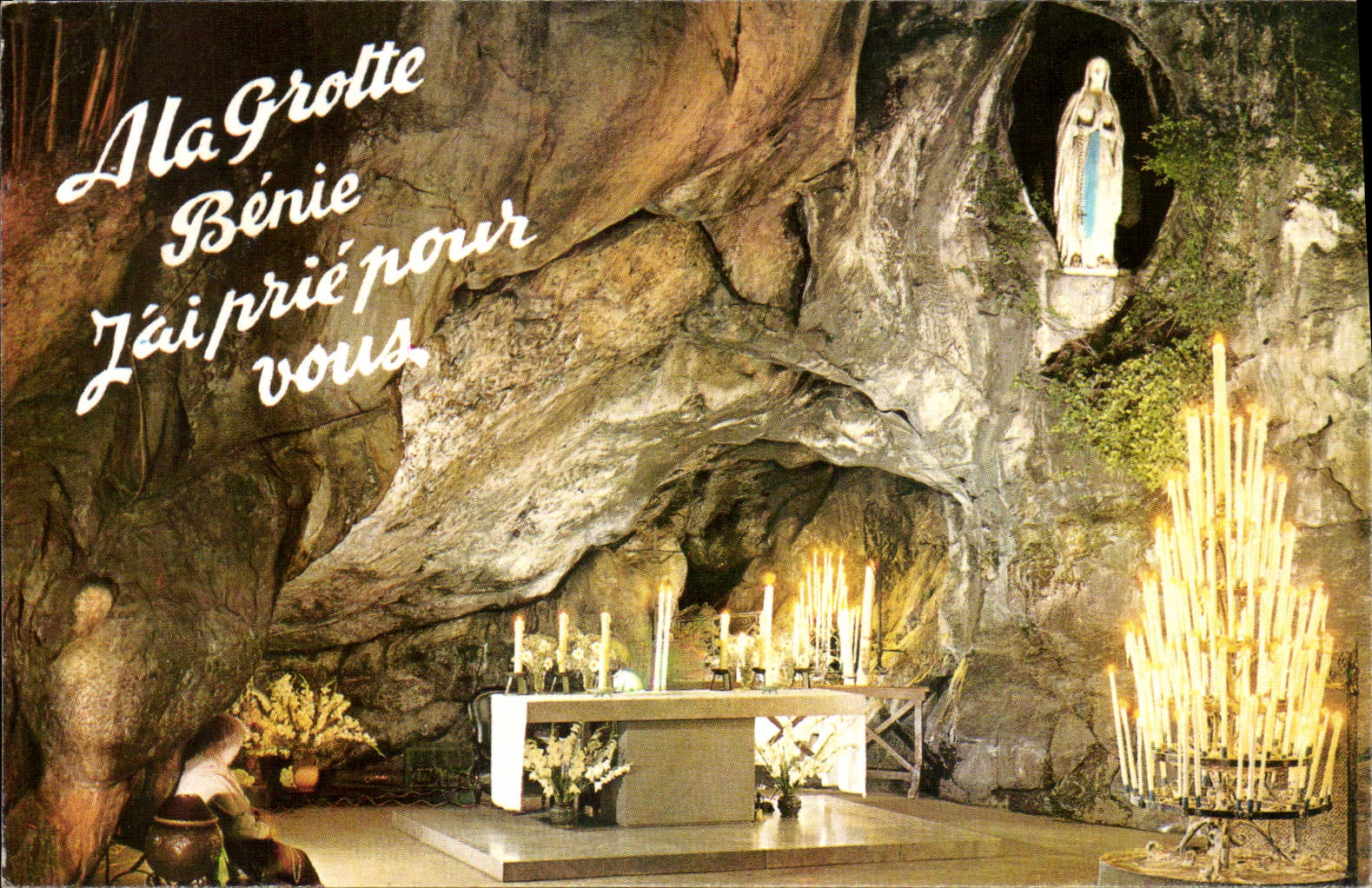 CPA Lourdes La Grotte Miraculeuse 