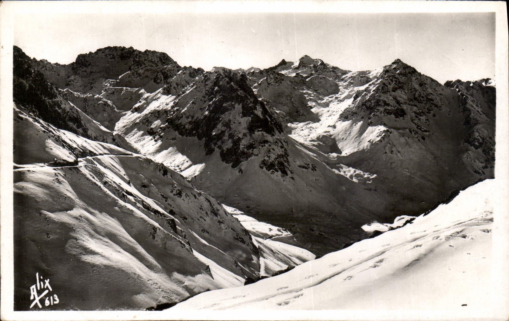Vue des montagnes enneigées — Éditeur ALIX n°613