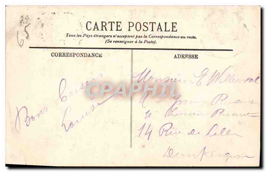 CPA Heas Le Pont et les Cascades d'Ille  — Rückseite
