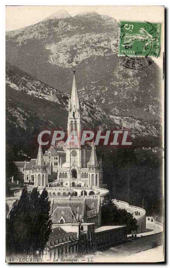 CPA Lourdes La Basilique 