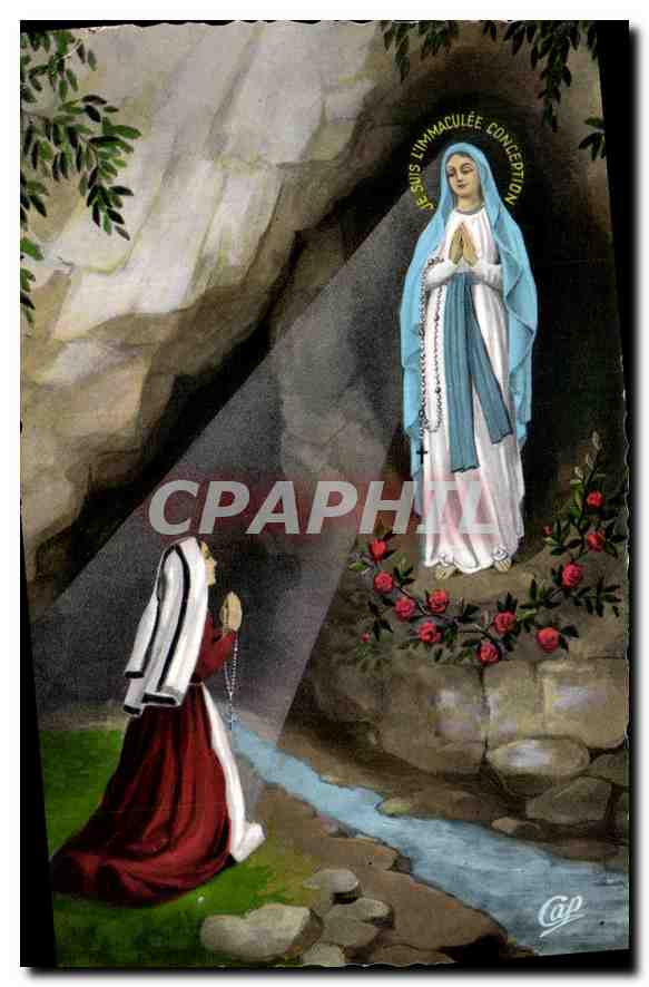 CPA Lourdes L'Apparition 
