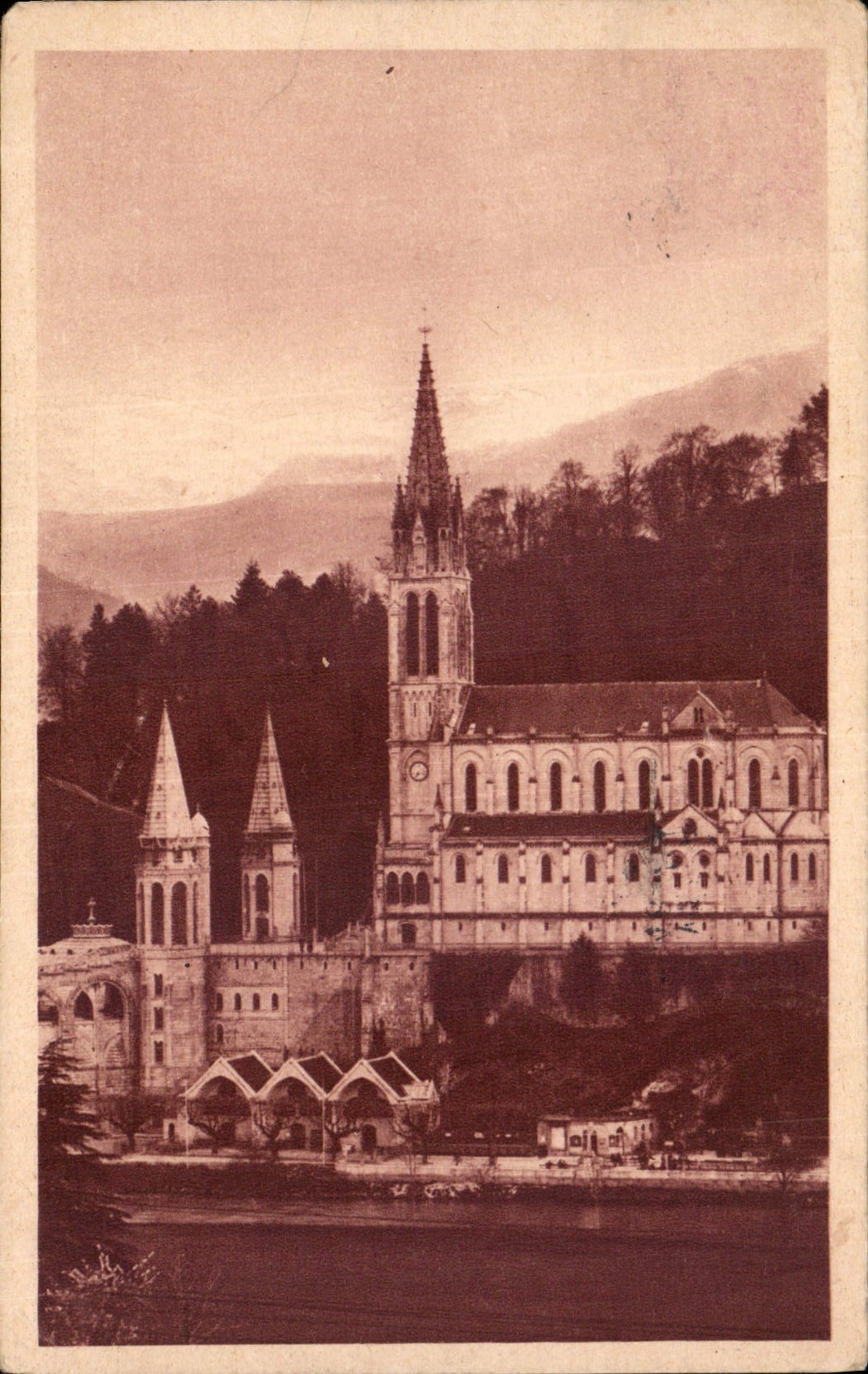 CPA Lourdes La Basilique 