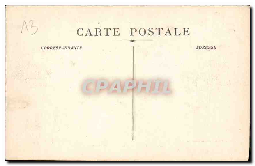 CPA Marseille Le Palais de Justice  — Verso