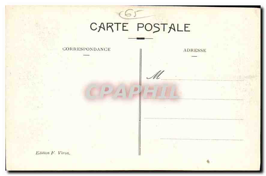 CPA Lourdes La Grotte  — Verso