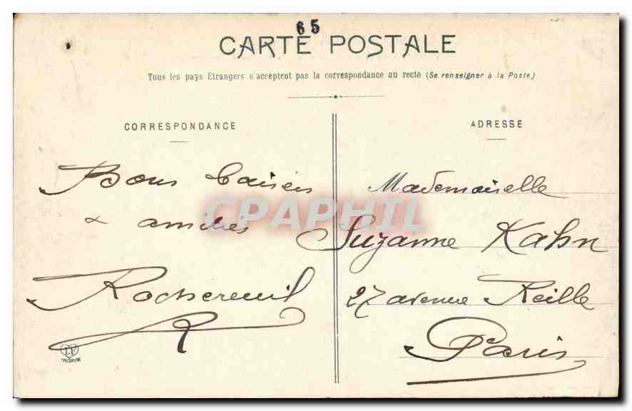 CPA Les Hautes Pyrenees Lourdes Le Fort et Vallee d'Argeles  — Verso