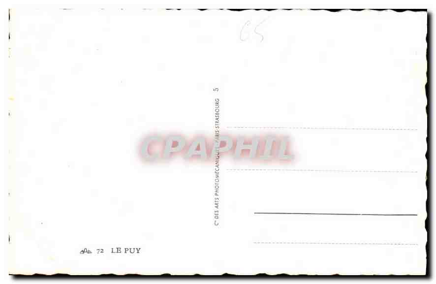 CPA Le Puy  — Rückseite