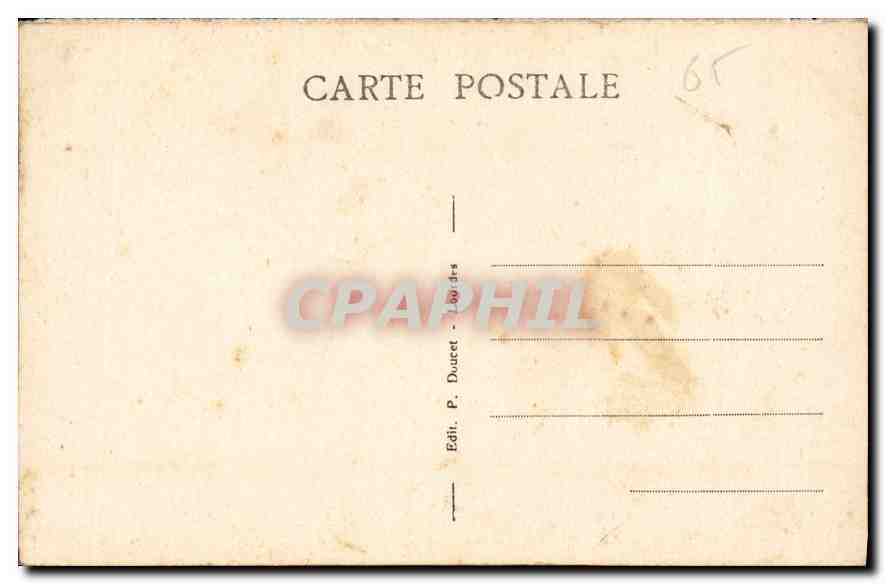 CPA Lourdes La Vallee d'Argeles et les Pyrenees vues du Pic du Jer  — Rückseite