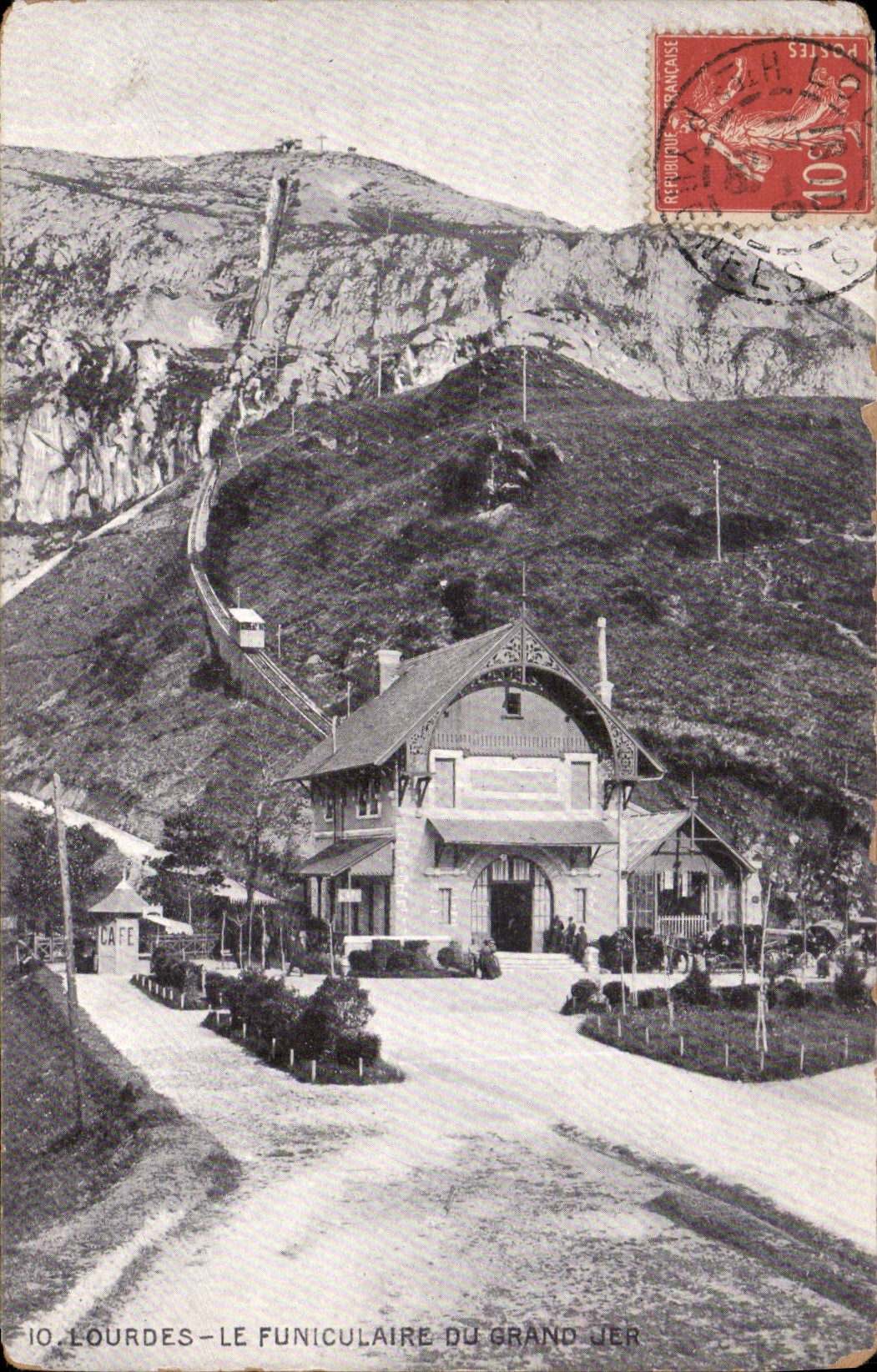 CPA Lourdes Le Funiculaire du Grand Jer 