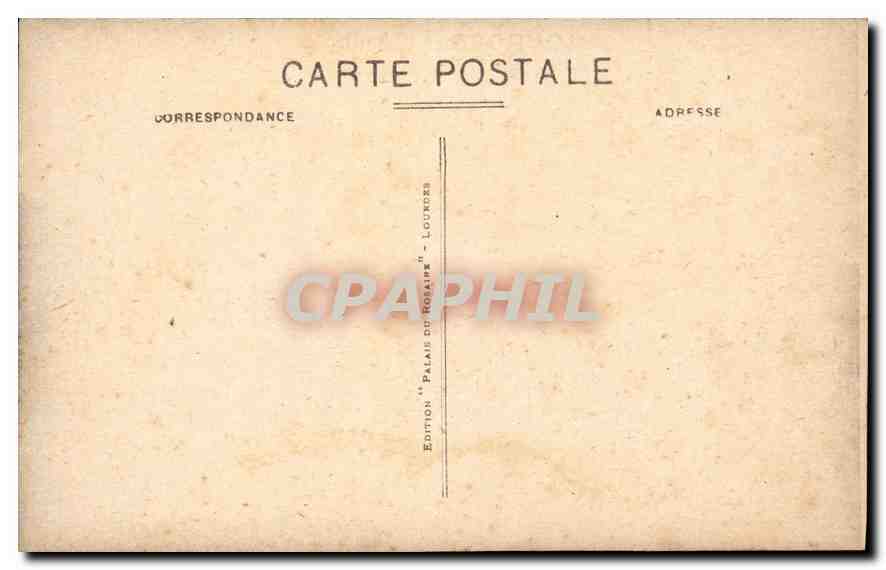 CPA Lourdes L'Asile  — Verso