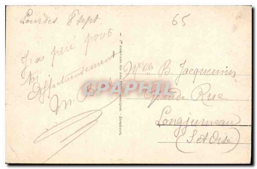 CPA Gavarnie Le Gave et le Cirque  — Verso